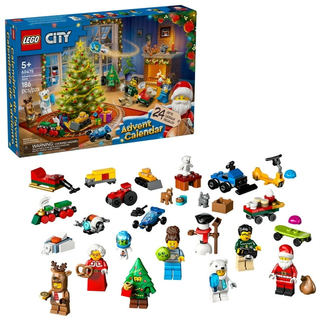 LEGO City Advent Calendar 2025 Kids Building Toy, 186 pc.