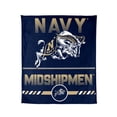 thumbnail image 1 of Logo Brands Naval Academy 60"x70" Super Plush Blanket, 1 of 7