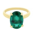 thumbnail image 2 of Solitaire Oval Gemstone Ring in 14K Gold, 2 of 6