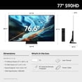thumbnail image 4 of SAMSUNG 77” Class S90H Series OLED 4K UHD Vision AI Smart Tizen TV, 4 of 11