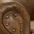 thumbnail image 8 of Wild Horses Rustic Faux-Leather Sleeper Sofa, 8 of 15