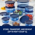 thumbnail image 4 of Anchor Hocking SnugFit 26-Piece Glass Food Storage Containers with Navy Lids, 4 of 4