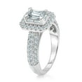 thumbnail image 2 of 1.45 CT. T.W. Emerald Cut Halo Diamond Ring in 14K Gold, 2 of 5