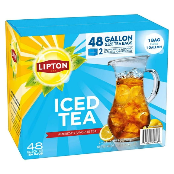 Lipton Iced Tea, Gallon Size Tea Bags, 48 ct.
