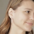 thumbnail image 2 of 0.33 CT. T.W. Diamond Paperclip Earrings in 14K Yellow Gold, 2 of 3