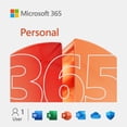 thumbnail image 1 of Microsoft 365 Personal | 12-Month Subscription, 1 person | Premium Office apps | 1TB OneDrive cloud storage | PC/Mac Download, 1 of 6