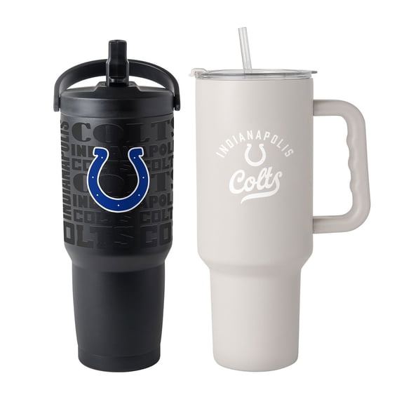 Logo Brands Indianapolis Colts Stainless Steel Tumbler Set