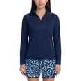 thumbnail image 1 of Lands' End Women's Quarter Zip Rashguard, 1 of 6