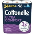 thumbnail image 1 of Cottonelle Ultra Comfort 2-Ply Toilet Paper 24 rolls, 244 sheets/roll, 1 of 5