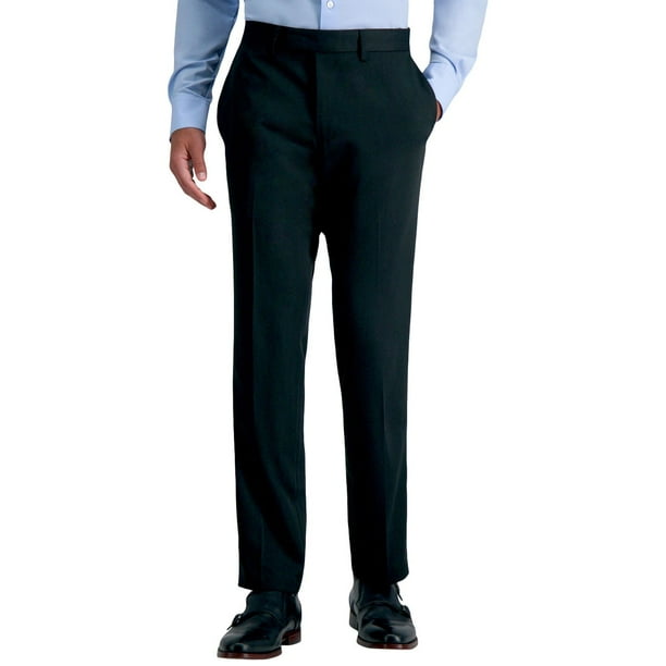 slim fit dress slacks Men's Grey Modern Fit Suit Pants 42 main image 0
