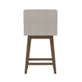 thumbnail image 14 of HH2 Home Upholstered Tapered Back Wood Adjustable Height Swivel Bar Stool, 14 of 19