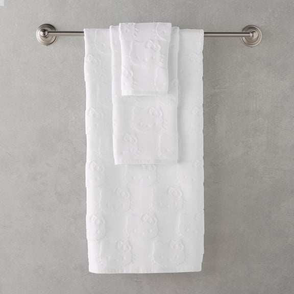 Licensed 3-Piece Sculpted Debossed Bath Towel Set