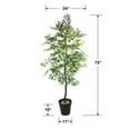 thumbnail image 5 of Faux 72" Olive Tree in Black Plastic Pot, 5 of 5