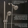 thumbnail image 2 of Oxygenics Easy Slide Bar with Force 10-Setting Combo Shower Head Brushed Nickel, 2 of 12