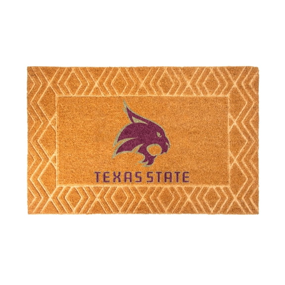 Logo Brands Texas State Bobcats Coir Outdoor Mat
