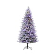 thumbnail image 4 of Member's Mark 7.5' Flocked Silverthorn Pre-Lit Christmas Tree, 4 of 10