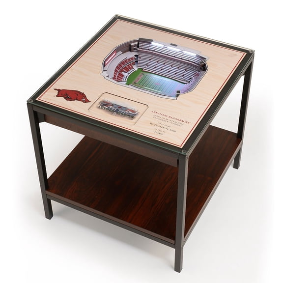 YouTheFan NCAA 25-Layer Stadium View Lighted End Table