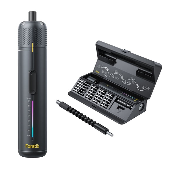 Fanttik S200 Pro Cordless Electric Screwdriver Kit with Magnetic Bits & Angle Adapter