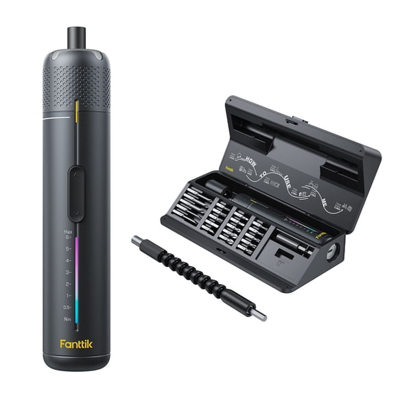 Fanttik S200 Pro Cordless Electric Screwdriver Kit with Magnetic Bits & Angle Adapter