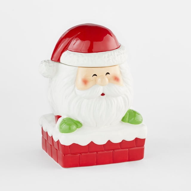 Ceramic Holiday Cookie Jar, 12oz