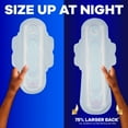thumbnail image 7 of Always Ultra Thin Extra Heavy Overnight Pads with Wings, Size 5, 72 ct., 7 of 9