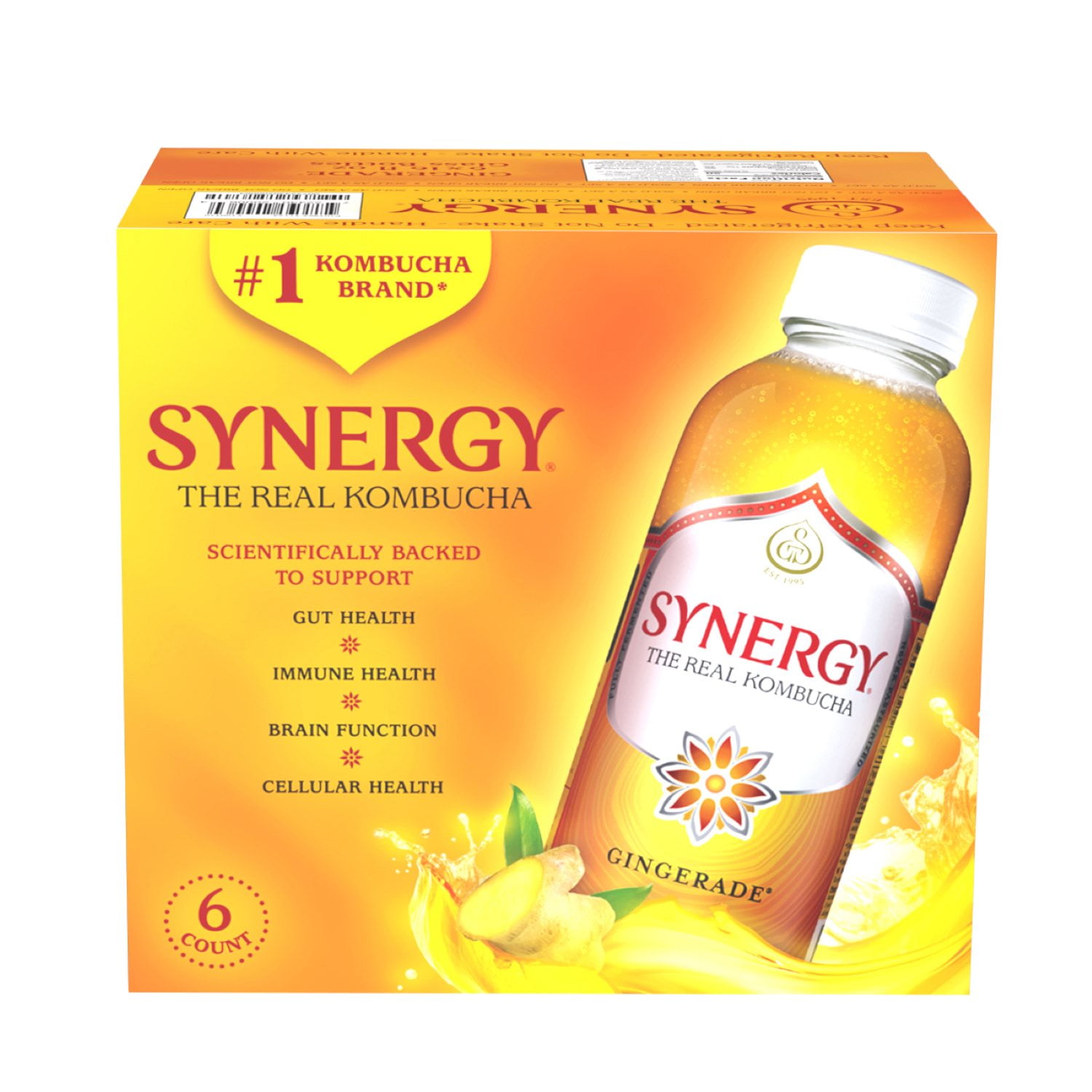 Synergy The Real Kombucha Gingerade, 16 fl. oz., 6 pk. - Samsclub.com