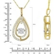 thumbnail image 4 of 0.75 CT. T.W. Dancing Diamond Pendant Necklace in 14K Two-Tone Gold, 4 of 7