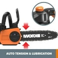 thumbnail image 9 of Worx 22" Hedge Trimmer, 5" Pruning Saw, 10" Cordless Chainsaw Combo Kit, 9 of 11