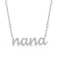 thumbnail image 1 of Sterling Silver and Diamond Identity Necklace, 1 of 6