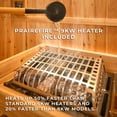 thumbnail image 3 of Backyard Discovery 4-6 Person Cedar Outdoor Cabin Sauna with Electric Heater and Glass Door, 3 of 12