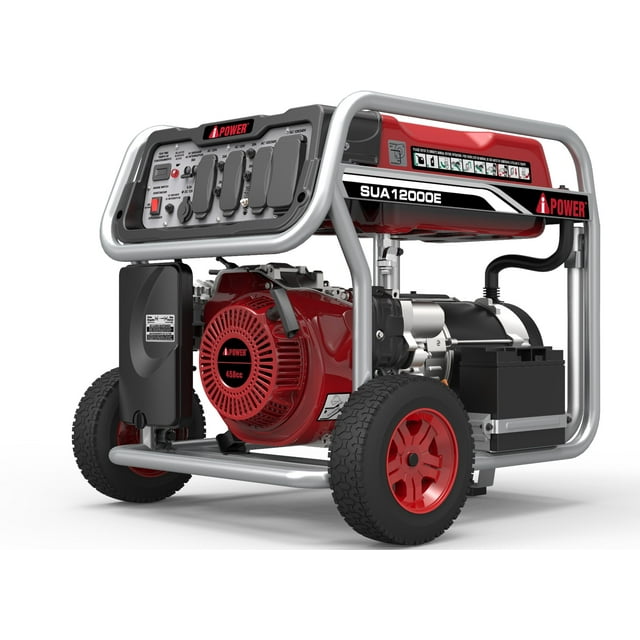 A-iPower 9,000 / 12,000 Watt Gasoline Powered Generator with Electric Start
