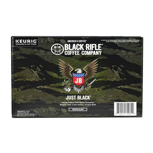 Black Rifle Coffee Company Just Black, Medium Roast K-Cup Coffee Pods, 75 ct.