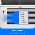 thumbnail image 3 of Midea 6,000 BTU Easy Cool Electronic Window Air Conditioner with Remote Control, 3 of 12