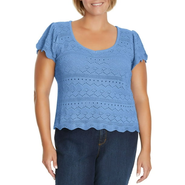Jessica Simpson Women's Plus Lace Sweater - Samsclub.com