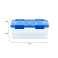 thumbnail image 9 of IRIS USA WeatherPro, 16 Quart Clear Plastic Storage Box with Protective Gasket Lid, 11.81" W x 17.43" L x 6.69" H, 6 Piece Set, 9 of 9