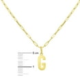 thumbnail image 4 of Initial Paperclip Chain Pendant Necklace in 14K Gold, 4 of 5