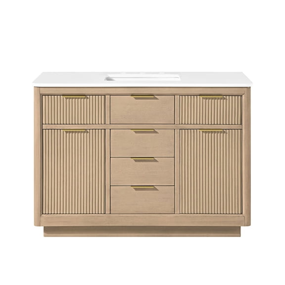 OVE Decors Xander Vanity with Engineered Marble Vanity Top and Rectangular Undermount Sink - Assorted Colors and Sizes Available