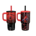 thumbnail image 3 of Zak Designs 16-oz Stainless Steel Double-Wall Tumbler for Kids with Straw, 2-Piece Set, 3 of 7