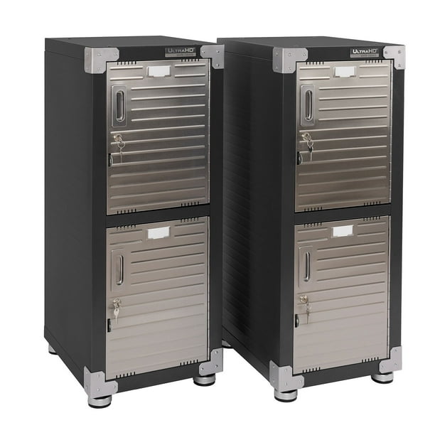 Seville Classics UltraHD 4-Door Stackable Locker Cabinets, 15