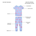 thumbnail image 6 of Member's Mark Girls 4-Piece Organic Cotton Pajamas, 6 of 9