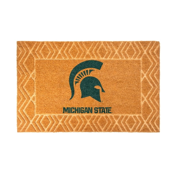 Logo Brands Michigan State Spartans Coir Outdoor Mat