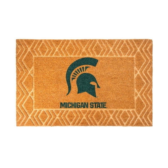 Logo Brands Michigan State Spartans Coir Outdoor Mat