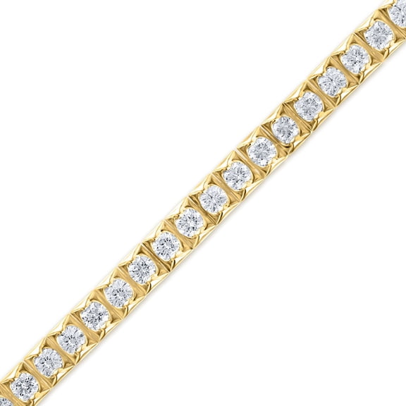 4.96 CT. T.W. Diamond Tennis Bracelet in 14K Gold