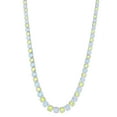 thumbnail image 7 of Graduated Gemstone Tennis Necklace in Sterling Silver, 7 of 8