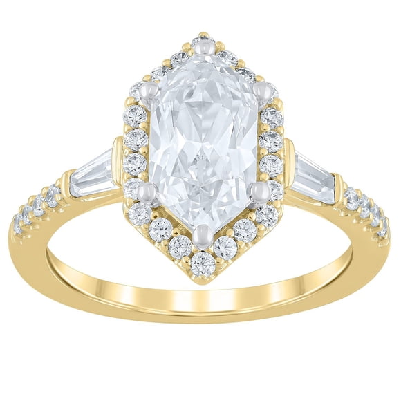 1.96 CT. T.W. Dutch Marquise Cut Lab Created Diamond Ring in 18K Gold