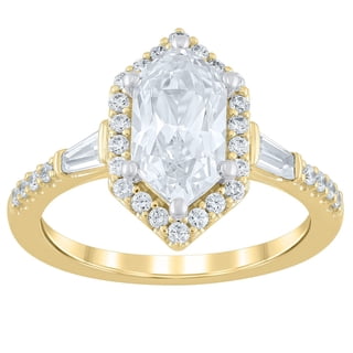 1.96 CT. T.W. Dutch Marquise Cut Lab Created Diamond Ring in 18K Gold