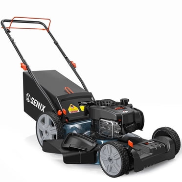 SENIX 21" 140cc 4-Cycle Briggs & Stratton Gas Self-Propelled Lawn Mower with 3-in-1 Bagging, Mulching, Side Discharge