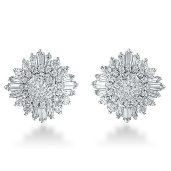 1.00 CT. T.W. Diamond Earrings in 14K White Gold