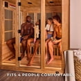 thumbnail image 5 of Backyard Discovery 4-Person Cedar Indoor Infrared Sauna with Red Light Therapy & Chromotherapy, 5 of 12