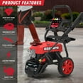thumbnail image 2 of AiPower 2,000 PSI Electric Pressure Washer with Turbo Nozzle and Lightweight Frame – PWE2002, 2 of 6